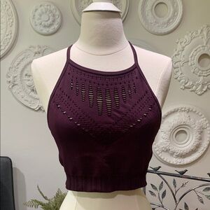 Workout razor back Crop Top